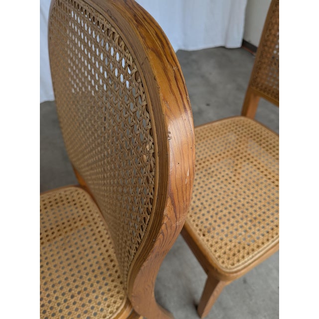 Mid-Century Modern Cane Seat Dining Chair, Yugoslavia, 1970s For Sale - Image 9 of 18