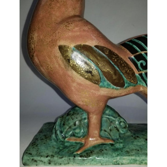 Edouard Cazaux 1940's French Art Deco Rooster For Sale - Image 4 of 7