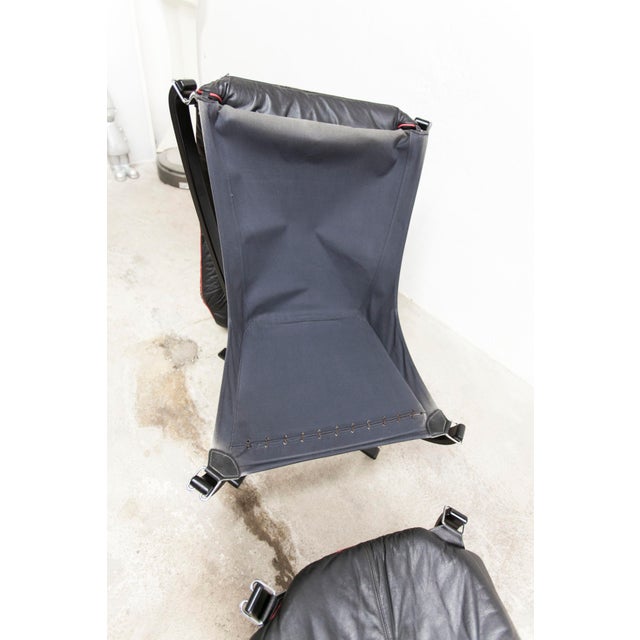 Wood Set of P97 Viking Lounge Chair and Ottoman by Sigurd Ressell for Poltrona Frau, 1960s For Sale - Image 7 of 18