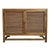 Contemporary Coconut Rattan Two-Door Sideboard Credenza For Sale - Image 3 of 14