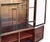 Vintage Dark Brown Oriental Treasure Glass Doors Display Curio Stack Cabinet For Sale - Image 10 of 12