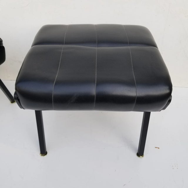 Mid-Century Modern 1950s French Ottoman - a Pair For Sale - Image 3 of 13