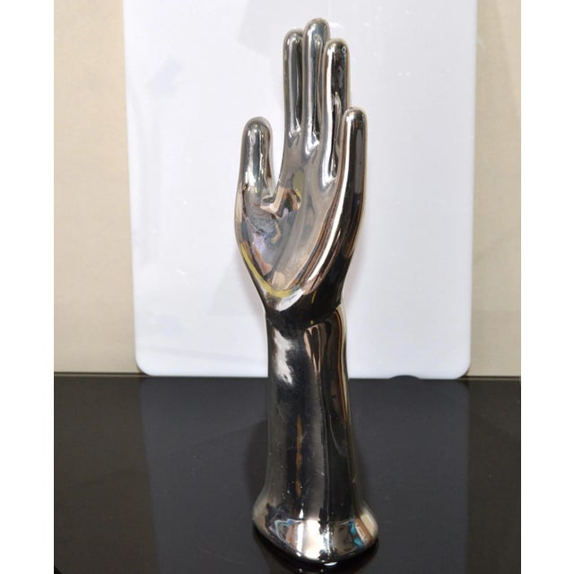Hand statue フランスアンティーク Glove Mold Vintage Porcelain Glove Mold, White Ceramic Hand Sculpture