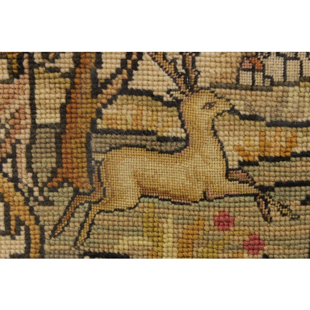 Antique English Mahogany Needlepoint For Sale - Image 9 of 16