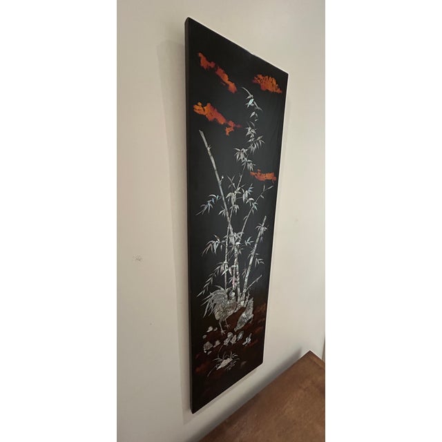 1950s Vietnamese Lacquer Panel from Hong Phuoc, 1950s For Sale - Image 5 of 14