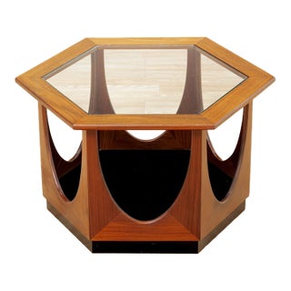 Mid-Century Modern Hexagonal Side Table Attributed to G Plan For Sale