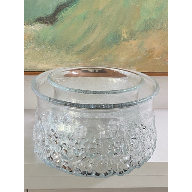 Flower Mould-Blown Bowls by Bo Borgström for Aseda Glasbruk Sweden- a Pair For Sale - Image 9 of 10