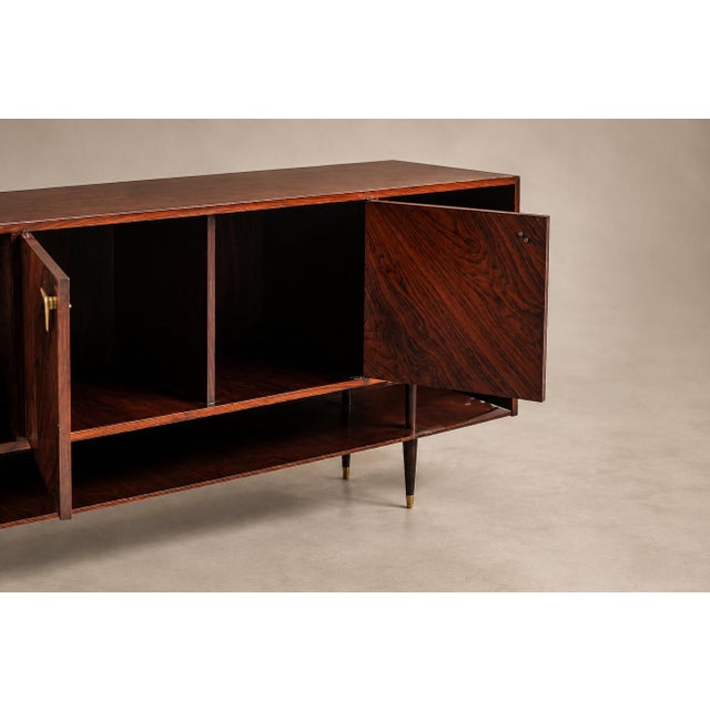 1950s Brazilian Modern Credenza by Giuseppe Scapinelli in Brazilian Rosewood, Brazil, 1950s For Sale - Image 5 of 18