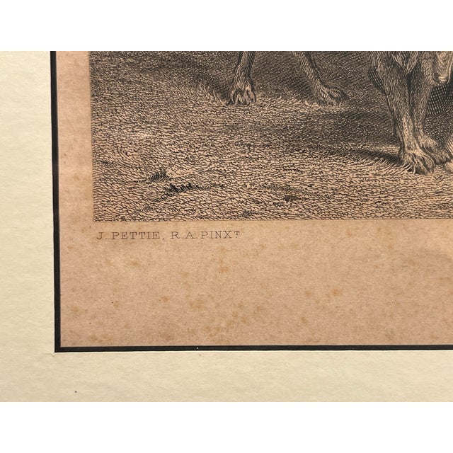 Late 19th Century Late 19th Century "The Scene in the Temple Garden" Steel Engraving, Framed For Sale - Image 5 of 9