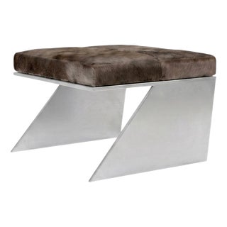 LV Ottoman in Aluminum by Pietro Franceschini For Sale