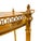 Brass Maison Jansen Attributed Brass Bar Cart Vintage French Mid-Century Modern Hollywood Regency For Sale - Image 8 of 13