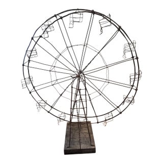 Folk Art Wire Ferris Wheel For Sale