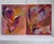 This striking pair of original large-scale oil paintings on canvas lends toward a contemporary abstract expressionism with...