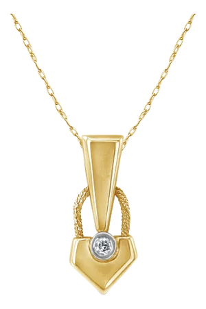 Lock Shaped Diamond Necklace