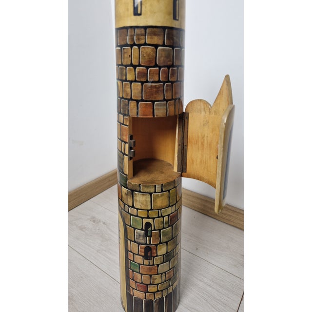 Vintage Tower-Shaped Floor Ashtray by Aldo Tura, 1950s For Sale - Image 13 of 16