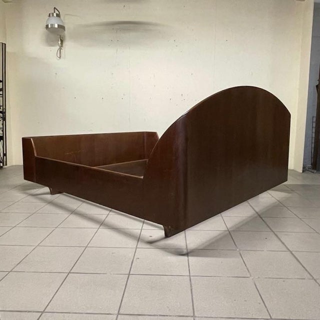 Wood LT 37 Double Bed by Franco Albini and Franca Helg for Poggi, 1950s For Sale - Image 7 of 18