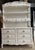 1950s Furniture; Beautiful French Country White, Solid Hardwood, Tall & Wide Dresser Base With Hutch Top Piece For Sale - Image 5 of 5