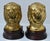 Vtg. Pair of Brass Lion Head Traditional Style Bookends W/Wood Base For Sale - Image 9 of 12