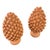 2000 - 2009 Pair of Hand-Finished Terracotta Pine Cone Finials For Sale - Image 5 of 12