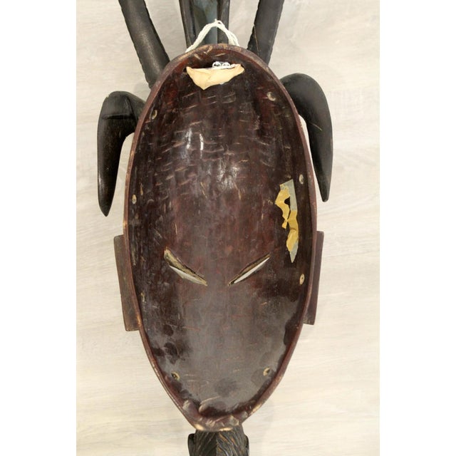 Pierre Osso Guro Tribe Ivory Coast Secret Society Ancestor Masks - 1960s - Good Vintage Condition For Sale - Image 4 of 12