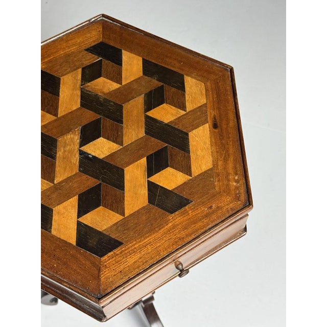 Marquetry Side Table, 1900s For Sale - Image 16 of 18