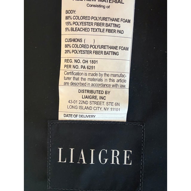 Leather Christian Liaigre Chaise Lounge For Sale - Image 12 of 13