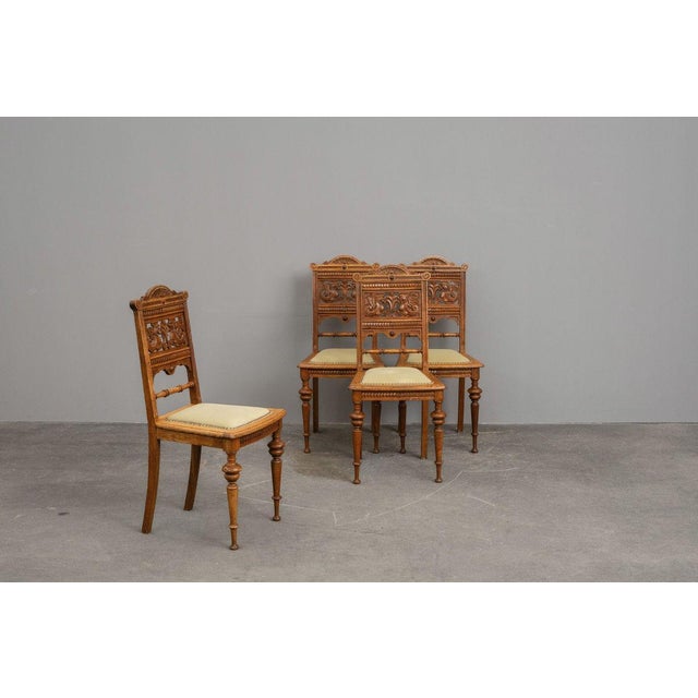 Historicist Chairs, Late 19th Century, Set of 4 For Sale - Image 3 of 18