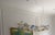2010s Custom Chandelier Glass-Blown Hand-Painted With Gold For Sale - Image 5 of 5