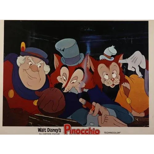 Walt Disney's Pinocchio, USA 1940, Animation, Lobby Card, The lobby cards would have been displayed inside the cinemas at...