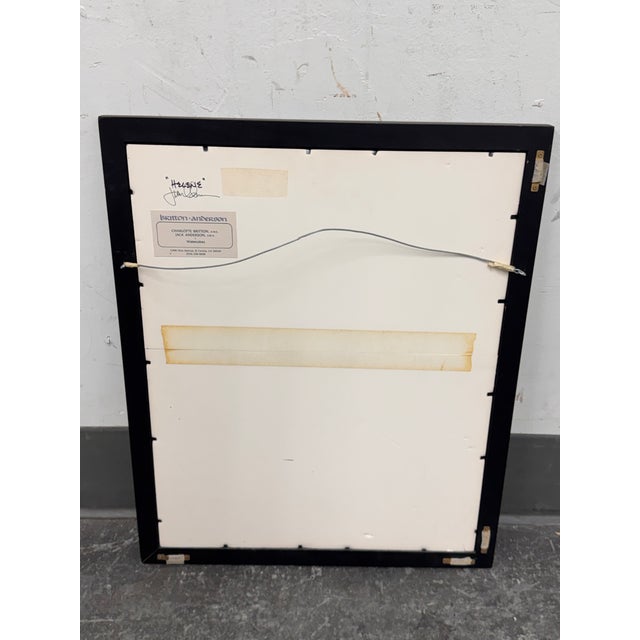 Paint Jack Anderson Helene Framed Watercolor, Circa 2002 For Sale - Image 7 of 12