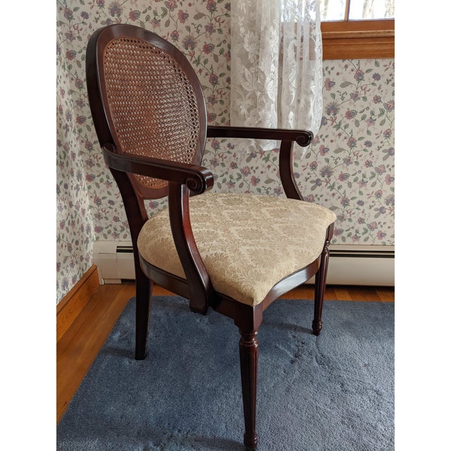 Bombay Company Mahogany Colored Accent Chair Chairish