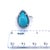 Natural Persian Turquoise Ring Size 6 14k White Gold 6.21 TCW Certified For Sale - Image 12 of 13