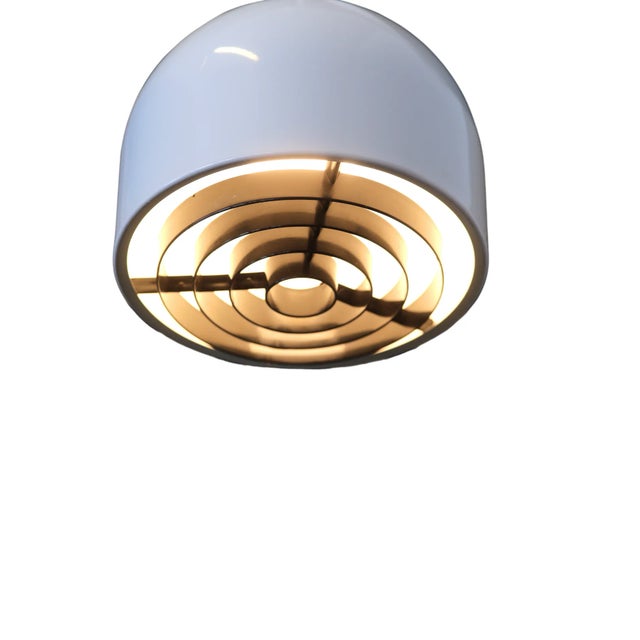 Metal Ceiling Lamp in White Metal, 1960s For Sale - Image 7 of 9
