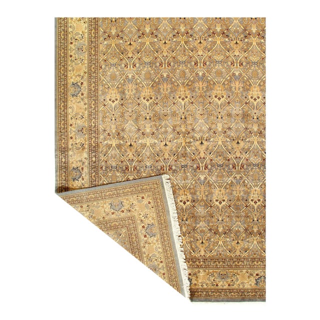 Traditional 2020s Fine Hand Knotted Tabriz Design Rug For Sale - Image 3 of 9