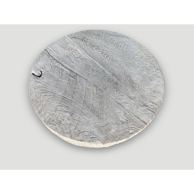 Andrianna Shamaris St. Barts Teak Wood Side Table For Sale In New York - Image 6 of 6