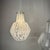 Mid-Century White and Clear Murano Glass Pendant Lamps, Italy, 1970s, Set of 2 For Sale - Image 6 of 7