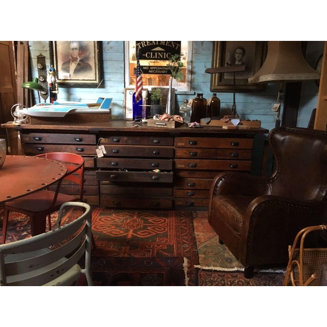 Vintage Typographers Wooden Counter For Sale - Image 9 of 14