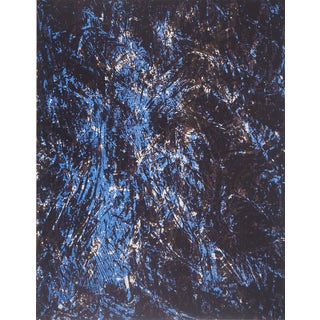 François Fiedler, Composition en bleu, Lithograph For Sale
