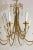 1960's Tommi Parzinger Style Brass and Crystal Chandelier For Sale - Image 9 of 13