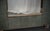 Mid-Century Italian Murano Green Art Glass and Brass Console Wall Mirror For Sale - Image 9 of 11