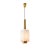 Large 1950s Stilnovo Model Brass and Glass Pendant With Original Yellow Label For Sale - Image 13 of 13