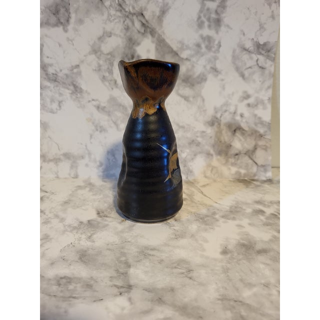 Japanese 1990s Japanese Studio Pottery Saki Vessel For Sale - Image 3 of 13