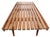 Mid Century Slat Bench Coffee Table Made in Yugoslavia C 1950/1960's For Sale - Image 12 of 13