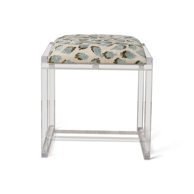 Glencoe is our upholstered, clear lucite bench. We love to use the bench in the dressing room, foot of the bed or a very...