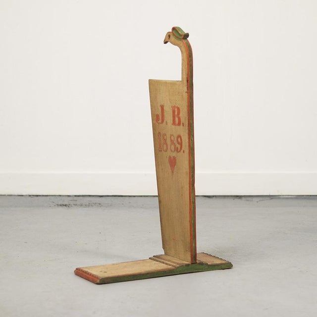 Rustic Farmhouse Folk Art Schwingstock / Ornament, 1889 For Sale - Image 12 of 12