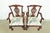 Late 20th Century Baker Furniture Chippendale Carved Mahogany Armchairs or Dining Captain Chairs, Pair For Sale - Image 5 of 12