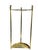 Vintage Cast Brass Demi Lune Umbrella Stick Stand With Pineapple Finials For Sale - Image 6 of 17