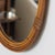 Wood 1960s French Rattan Oval Mirror For Sale - Image 7 of 11