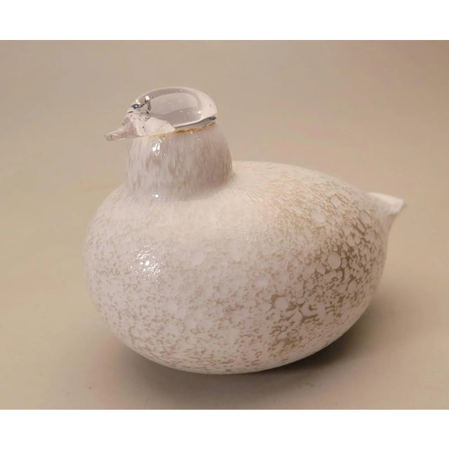 Late 20th Century Hand Blown Art Glass Bird Sculpture For Sale - Image 11 of 11