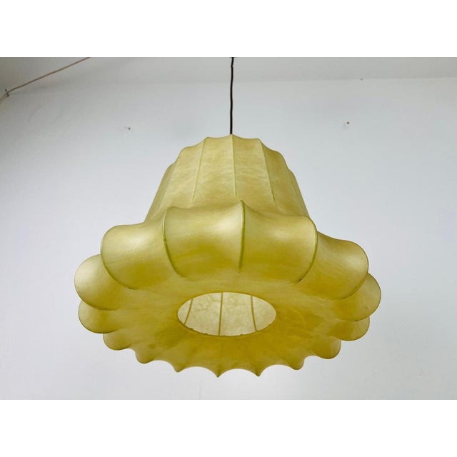 Mid-Century Modern Cocoon Pendant Light by Achille Castiglioni, 1960s, Italy For Sale - Image 6 of 18